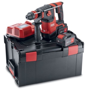 Rotopercutor Flex CHE 2-26 18.0-EC/5.0 SET, SDS-Plus, 2 acumulatori 18 V / 5.0 Ah, incarcator, 2.6 J, 26 mm, mandrina interschimbabila, cutie L-BOXX
