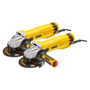 Set 2 polizoare unghiulare DeWalt DWE4237KXL, 1400 W, 125 mm, valiza de transport