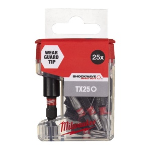 Set 25 biti Schockwave TX25X25 mm + prelungitor magnetic 60 mm