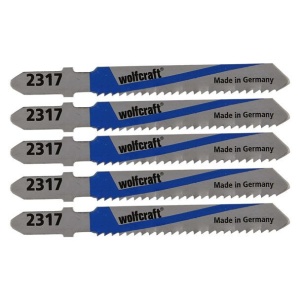 Set 5 panze pentru fierastrau pendular Wolfcraft 2367000, prindere in T, pentru metal, adancime taiere 3 - 6 mm