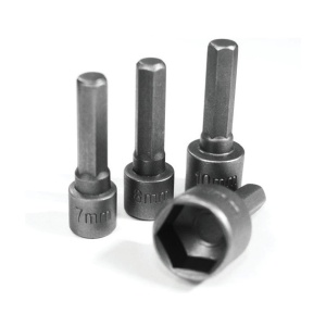 Set capete tubulare 7 / 8 / 10 / 13 mm 1/4 - 38 mm / 4 piese