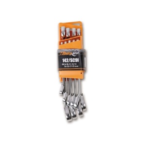 Set chei combinate cu clichet 142/SC9I, 8-19 mm, 8 piese