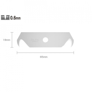 Set HOB-2/5 - lame japoneze tip cioc, 5 bucati, Olfa