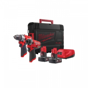 Set scule cu acumulatori M12 FUEL™ M12 FPP2A-602X ( KIT: 2 x M12 B6 Acumulator, C12 C Încarcător, Cutie HD)