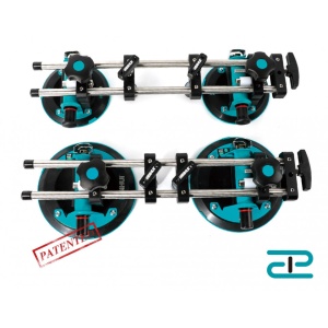 Sistem de fixare si ajustare cu 2 ventuze cu vaccum, 150mm (detasabile) pt. placi ceramice - BIHUI-LFTSA6