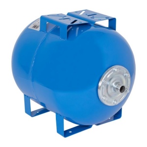 Vas de expansiune orizontal Wassertechnik WTH50BLUE, apa rece, volum 50 l, presiune maxima 10 bar
