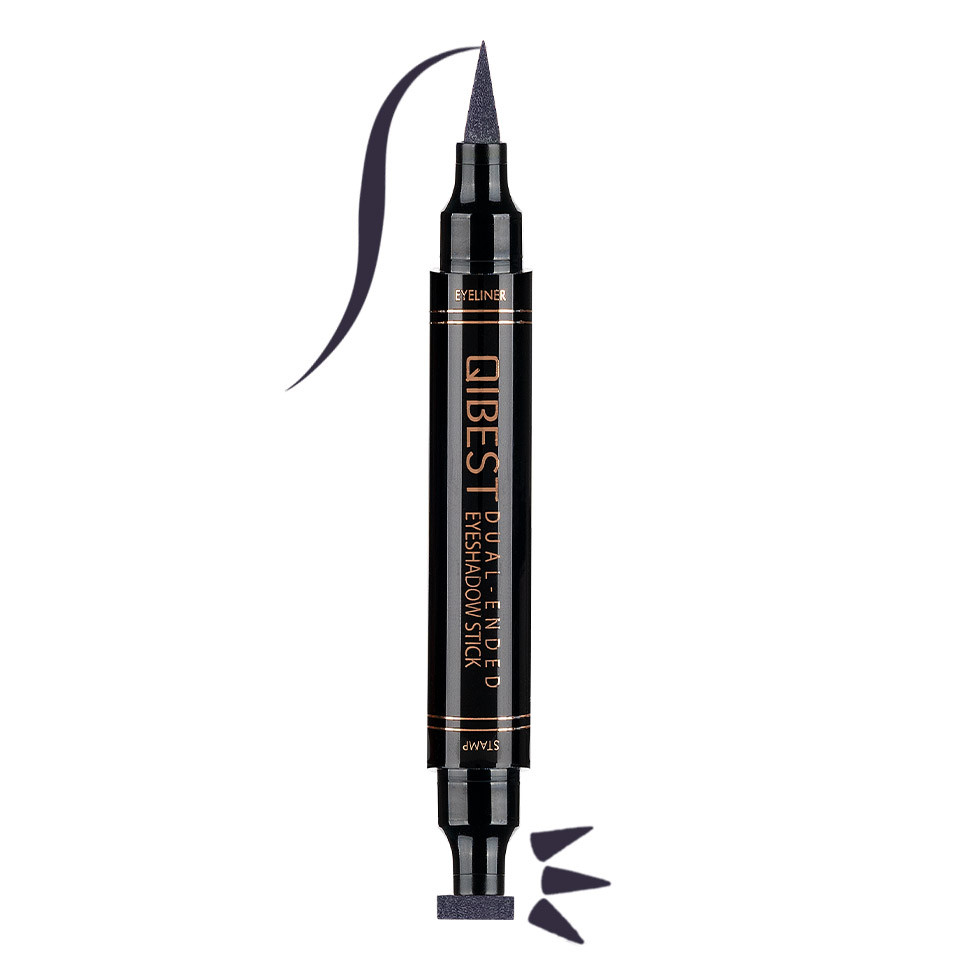 Eyeliner Colorat tip Carioca cu Stampila Ochi, Qibest Mirage Violet #12