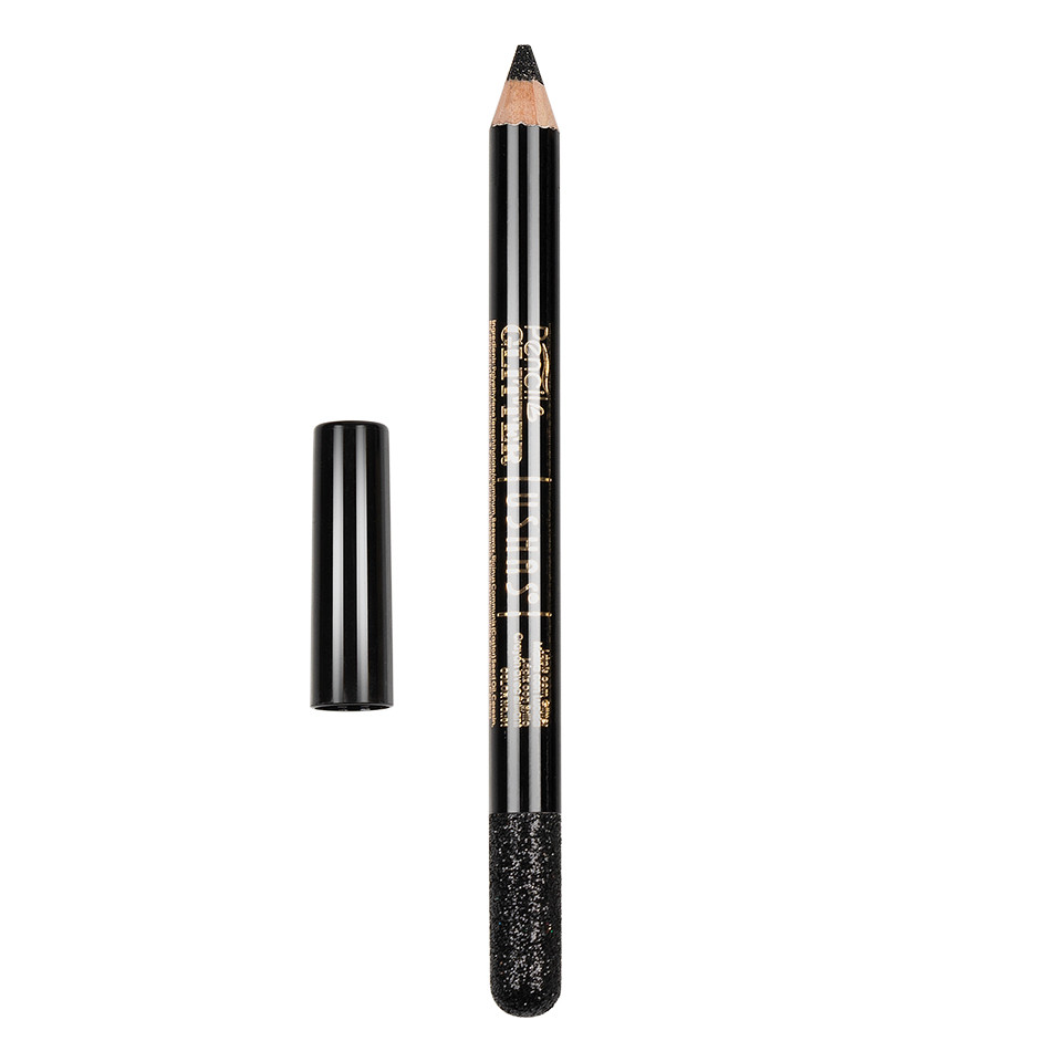 Creion Colorat Contur Ochi cu Sclipici, Ushas Glittery Black #01 pensulemachiaj.ro imagine pret reduceri