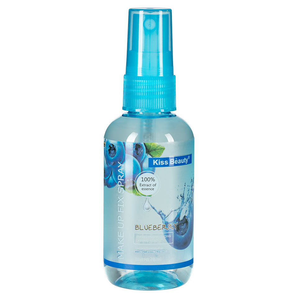 Spray fixare machiaj kiss beauty aroma de afine, 160ml