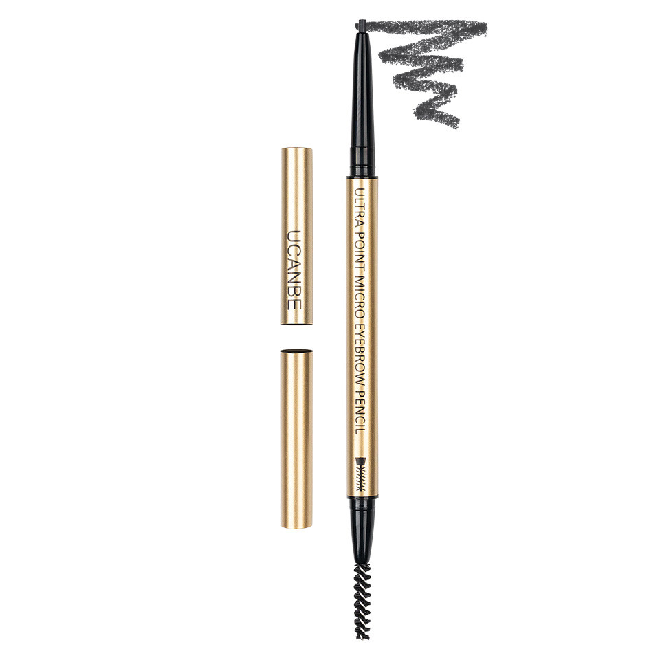 Creion Sprancene Retractabil 2 in 1 cu perie, UCANBE #04 Soft Black pensulemachiaj.ro imagine 2022