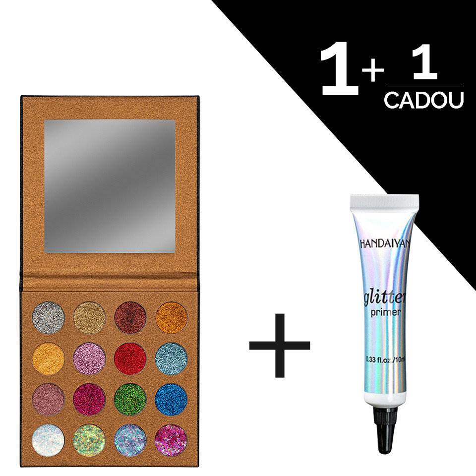 Trusa glitter ochi UCANBE Starry Palette + CADOU Adeziv Glitter