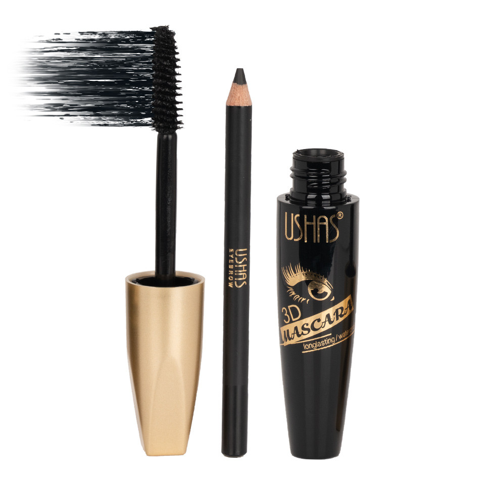 Set 2 in 1 mascara 3D si creion Ushas IntenseEye