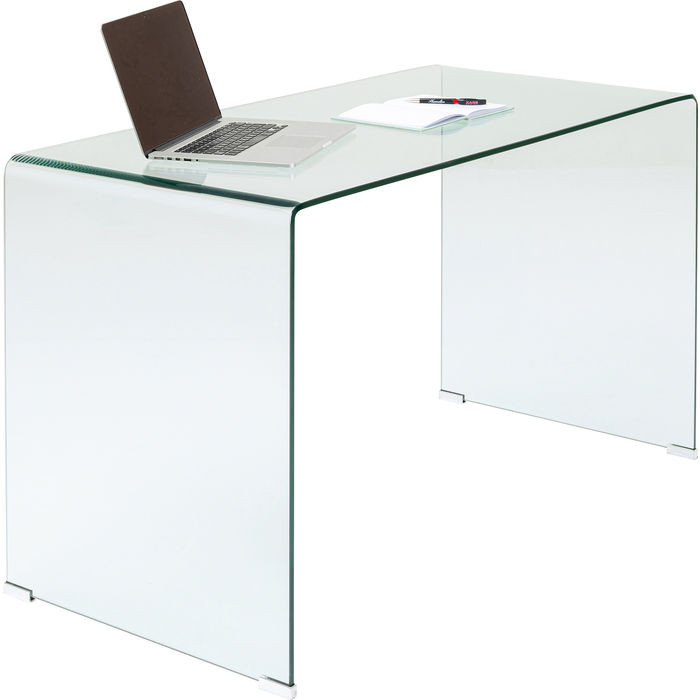 Moeras moeilijk tevreden te krijgen Met bloed bevlekt Glazen Bureau Clear Club 125x60cm