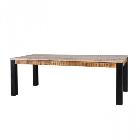 Eettafel Ventura Mango hout & metaal- 200x100