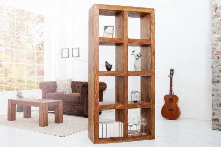 Wandkast Model: MAKASSAR 180cm Sheesham 8 vakken