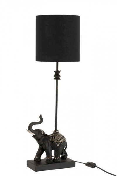 Tafellamp Olifant Poly Zwart
