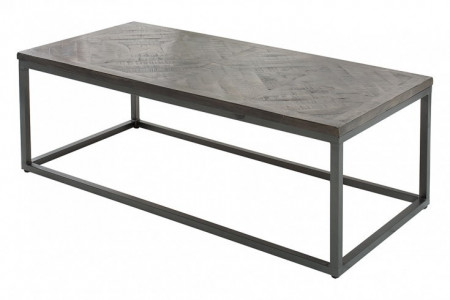 Salontafel 'Rechthoek Parket grijs 120cm
