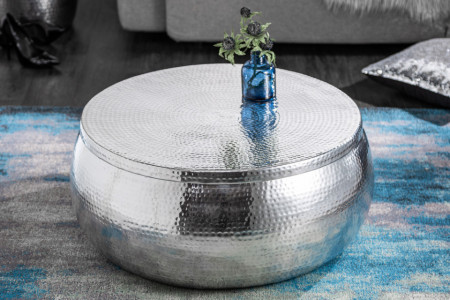 salontafel zilver met opbergruimte 70 cm orient storage