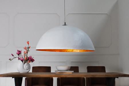 Hanglamp met elegant design GLOW 50cm witgouden hanglamp