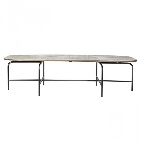 Salontafel Charles goud Aluminium & ijzer 147cm