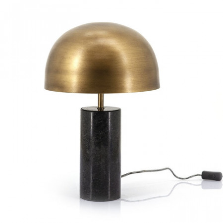 Tafellamp David zwart Marmer & Gold Ijzer