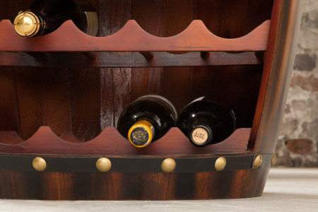 ervaring Gedachte stad Wijnvat Authentiek wijnrek zoals Tafel 80cm koloniale stijl