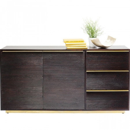 Dressoir massiefhout 3 Laden 2 deuren 150cm
