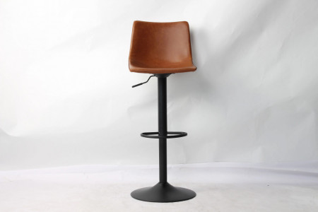 Barstoelen Set van 2 verstelbaar - cognac