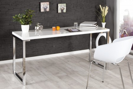 Barcelona Europa cabine Bureau hoogglans wit white desk 160x60cm