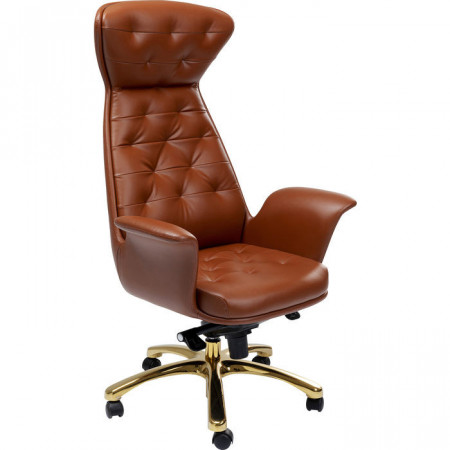 Luxe Bureaustoel messing model Brady Draagvermogen tot 500 kg