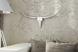 Wandgewei Model: Bull - Zilver - 75cm