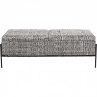 Bank 120cm met Knoppen en Opslag