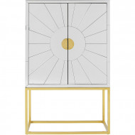 Barkast Queen met spiegelend glas, 147cm