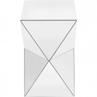 Bijzettafel Luxe Driehoek in spiegelglas 32x32cm
