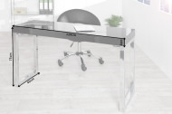 Bureau hoogglans zwart 120 cm