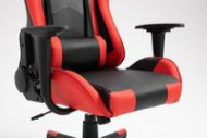 Bureaustoel Gamingstoel Formula Rood Zwart