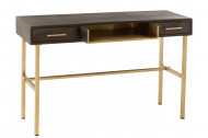 Console bruin - goud model Janis 2 Laden Mango Hout/