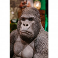 Deco Object Monkey Gorilla Side XL Zwart H76cm