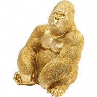 Decoratief Beeld Aap Gorilla Side Medium Goud