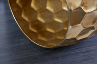 Design bijzettafel ORGANIC ORIENT 55cm goud metaal gehamerd nachtkastje handgemaakt