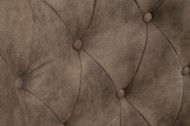 Design bureaustoel Chesterfield-ontwerp VICTOR lichtbruin met armleuning