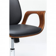 Design Bureaustoel met Walnoot accenten