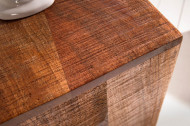 Design deco pilaar set van 3 MAKASSAR 80 cm handgemaakt mangohout