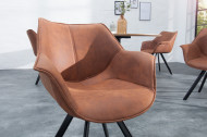 Eetkamer Stoelen Antiek Bruin THE DUTCH RETRO met armleuningen