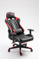 Gamingstoel Rood/zwart met LED