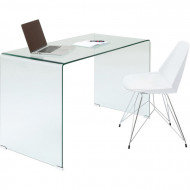 Glazen Bureau Clear Club 125x60cm
