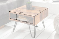 Handgemaakte bijzettafel 45cm Sheesham haarspeldpoten