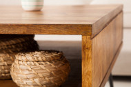 Handgemaakte salontafel SCORPION 60 cm Sheesham haarspeldpoten
