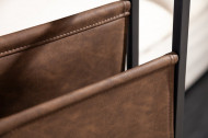Industriële Bijzettafel zoals Laptoptafel 48 cm eiken look bijzettafel met plank