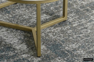 MARMEREN SALONTAFEL WIT 2-DELIG frame messing goud